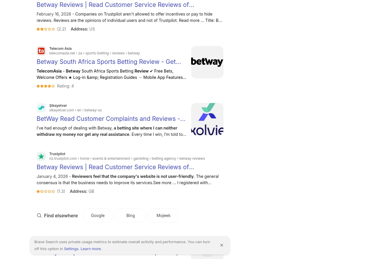 Independent search context relating to Betway in Malawi